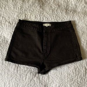 Talula Fitted Washed black short